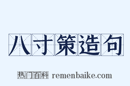 八寸策造句是什么意思的图片